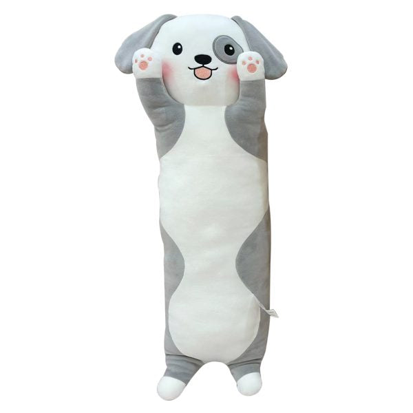 Almofada Pelúcia Cachorro Cinza - CAA Toys Almofada Pelúcia Cachorro Cinza - CAA Toys